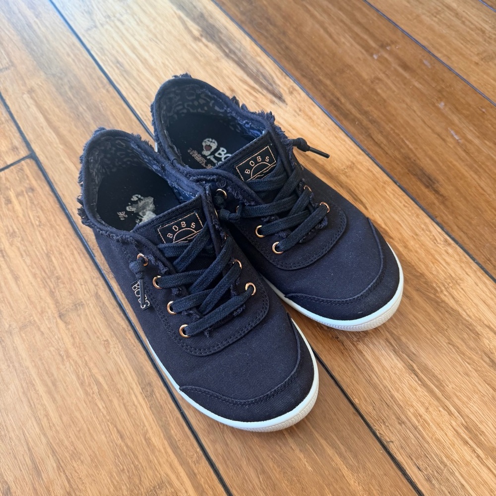 BOBS from Skechers Black Canvas Sneakers
